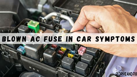 blown injector fuse symptoms